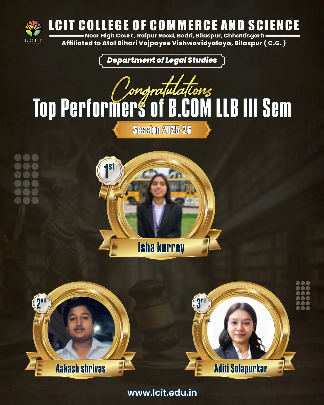 Bcom LLB III Sem Aug 2026
